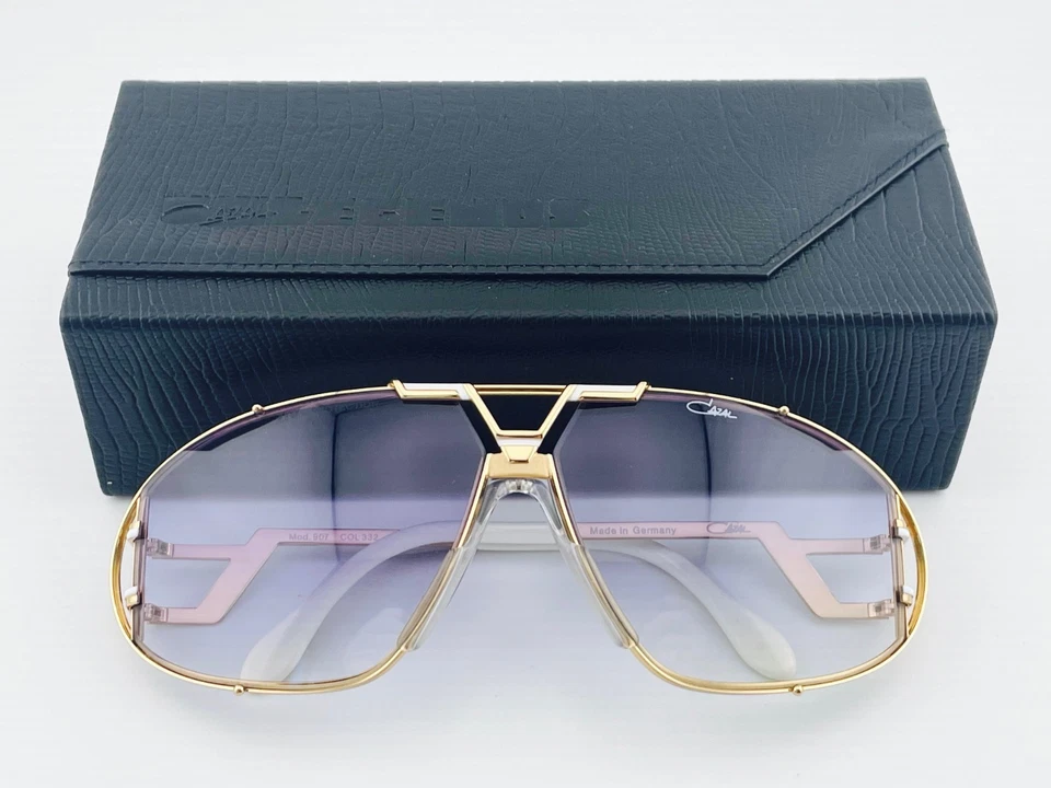 vintage CAZAL 907 col 332 white gold sunglasses W.Germany 906 rare Beyonce Jay Z - Bild 2 von 4
