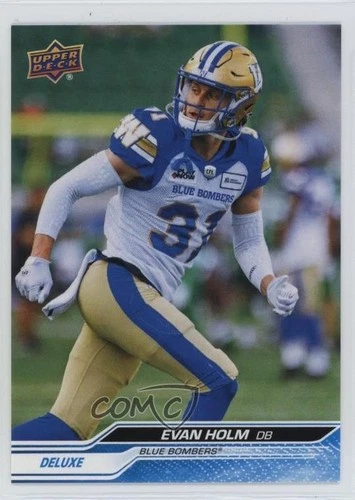 2024 Upper Deck CFL Deluxe /250 Evan Holm #37