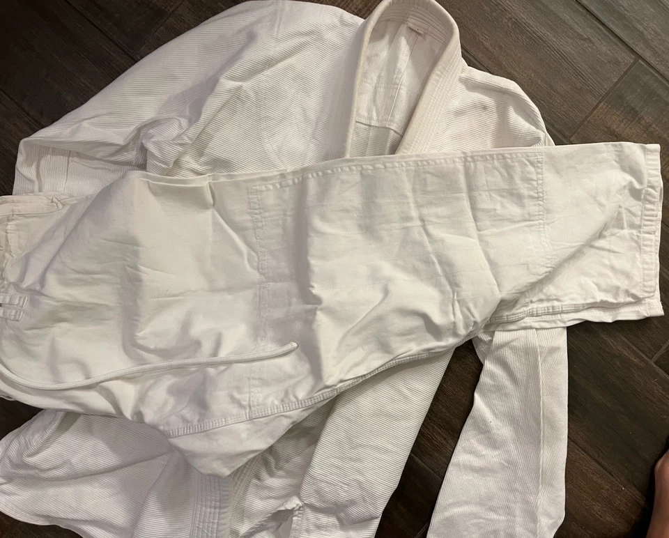 Jiujitsu Judô Kimono Gi Unbranded White Size A3 Jacket And Pant - Image 3 of 4