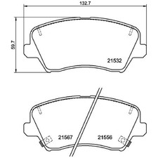 Satz Bremsbeläge Bremsklötze vorne für KIA CEE-D JD Ceed CD Cerato 3 YD | 238