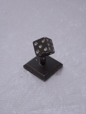 MUNftb - Metall Design Würfel Briefbeschwerer Deko Objekt - Vintage - 3,8 cm