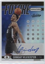 2019-20 Panini Absolute Memorabilia Level 2 /25 Quinndary Weatherspoon Auto tv5