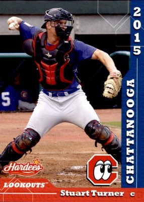 2015 Chattanooga Lookouts Grandstand #26 Stuart Turner Eunice Louisiana LA Card