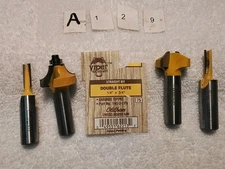 4pc OLDMAN 1/2" SHANK CARBITE ROUTER BIT SET USA 🇺🇸