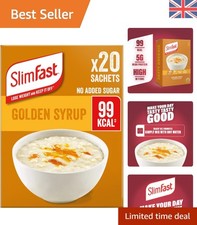 20-Pack Golden Syrup Flavour Porridge - Guilt-Free, High Protein Breakfast