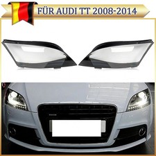 Links+Rechts Scheinwerferglas Linse Streuscheiben Abdeckung Für Audi TT 08-2014