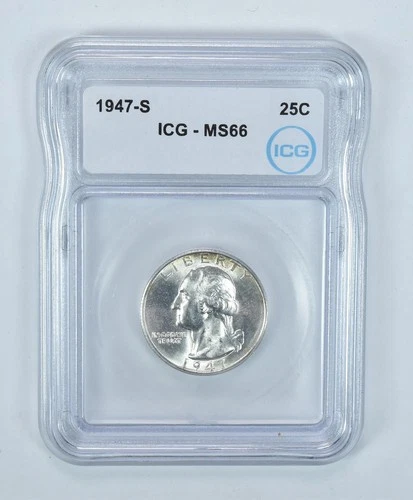 1947-S Washington Quarter MS66 ICG *7416