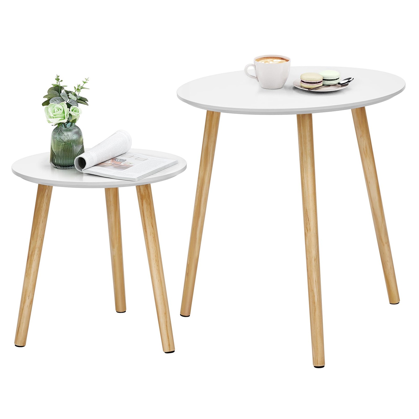 Table de salon moderne de style scandinave avec finitions soignées