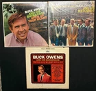 Buck Owens and His Buckaroos lot of 3 LPs-Open Up Heart/Carnegie Hall Con/Togeth