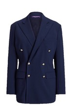 Ralph Lauren Purple Label women's Shelden Wool Crepe Jacket made in USA