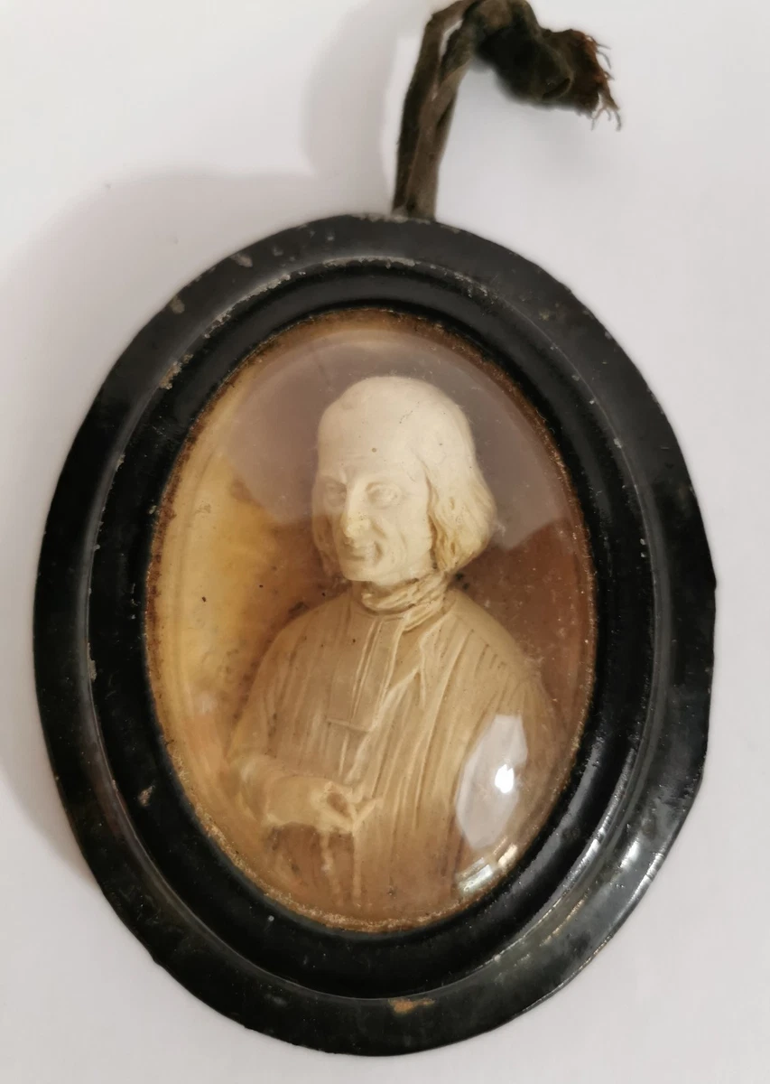 Lot De 2 Cadres Religieux En Verre Bombé Avec Motif - Métal - Occasion