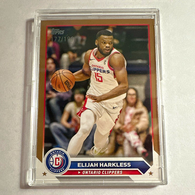 Topps 2023-24 G-League Elijah Harkless Ontario Clippers Bronze /199 #59