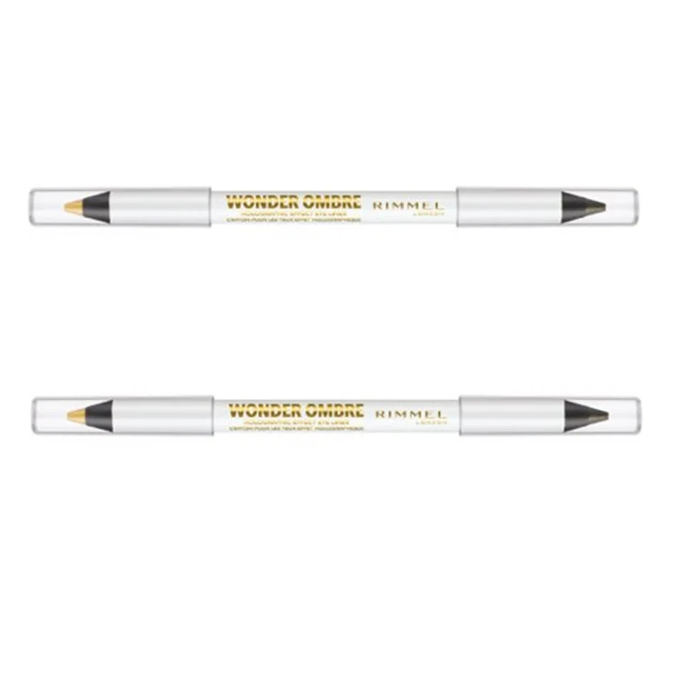 Pack of 2 Rimmel London Wonder Ombre Holographic Eyeliner, Golden Gaze # 004 - Image 4 of 4