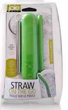 MSC Joie Straw On The Go Reusable Straw TRAVEL Case SILICONE STAINLESS STEEL New