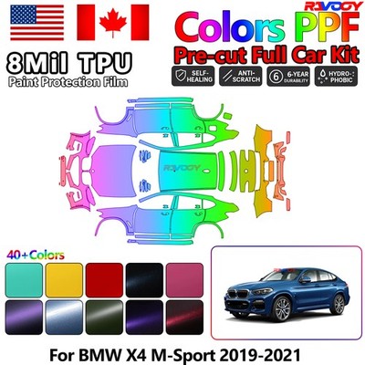 Color Precut PPF Paint Protection Film For BMW X4 M-Sport 2019-2021