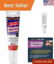 Rutland 500 F RTV High Heat Silicone Sealant Black, -Made High Temperature Ga...