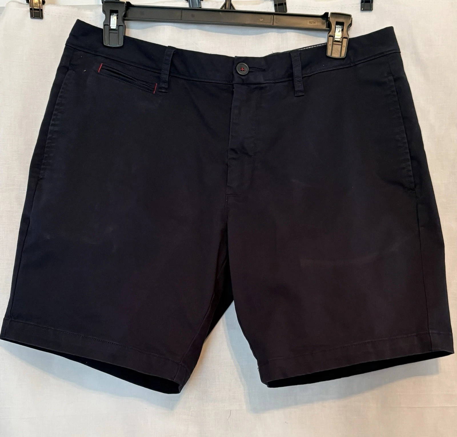 UNTUCKit Shorts Mens 36 Navy Blue St. Vincent Chino Stretch Regular Fit Casual