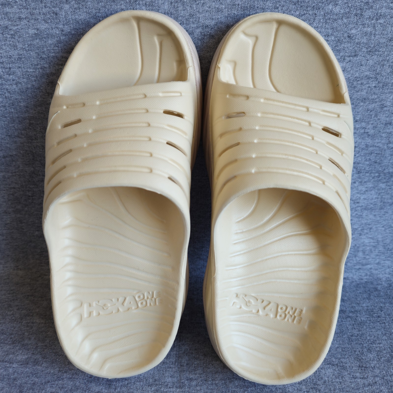 HOKA ONE ONE Women's Cream Ora Recovery Slides Size 6 Comfortable Soft Support  thumbnail 6