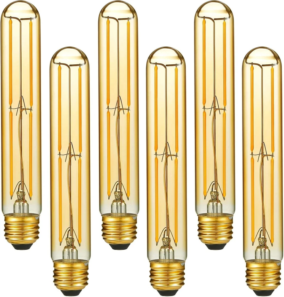 Vintage Style T10 LED Bulb 60W Equivalent - 6 Pack - Image 3 of 4
