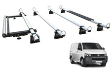Van Roof Rack 4 Bars for VW T5, T6. T6.1 - TITAN WorkReady With Rear Roller 