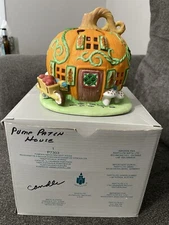 PartyLite Pumpkin Patch Tea Light House - Halloween Candle Holder - P7303  
