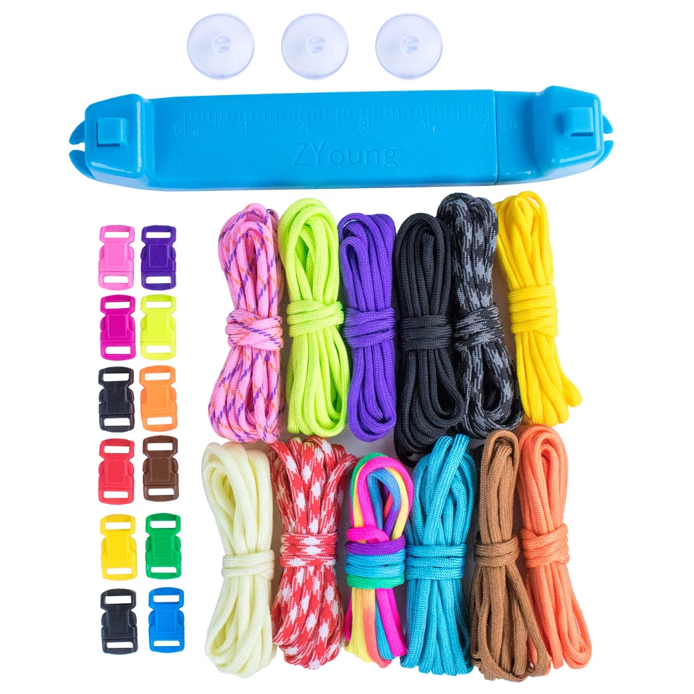 Paracord Bracelet Jig Parachute Cord Loom - Crafting DIY Weaving Tool Making  Kit