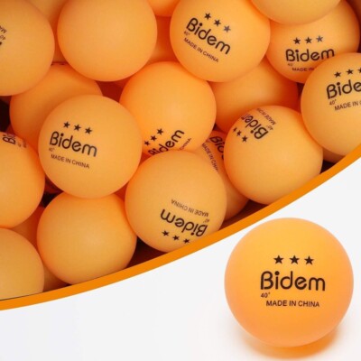 60PACK raining 3 Star Table Tennis Balls 40mm Regulation Bulk Ping Pong Balls