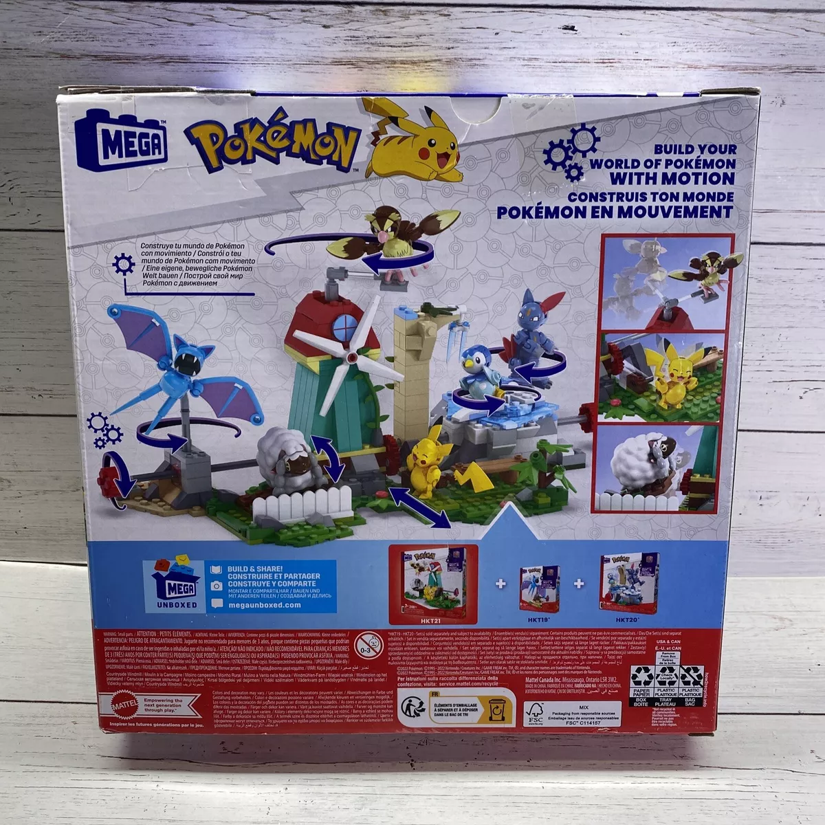 MEGA Pokemon Countryside Windmill with Action Figures, Building