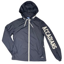 Raincoat Jacket Vintage Navy Windbreaker Sports Activewear United As One M Vgc