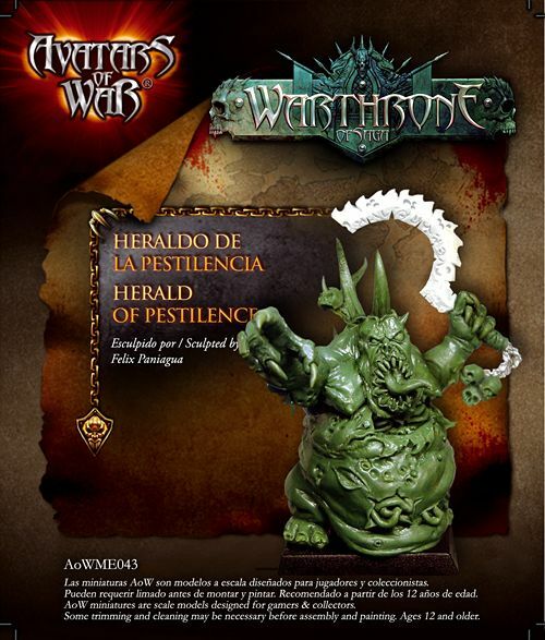 Аватары войны Предвестник мора AOW43 Fantasy 28 мм Nurgle 3590₽