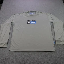 Pelagic Shirt Mens Medium Gray AquaTek Sunshirt UVA Performance Fishing Outdoors