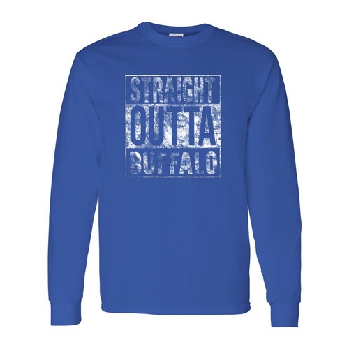 Straight Outta Buffalo Unisex Long Sleeve T-Shirt - Royal