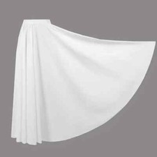 Chinese Innerwear Skirt Women Hanfu Lining Cotton A-Line Underskirt White Black
