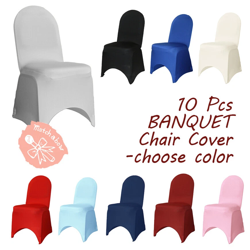 BANQUET Spandex Chair Cover Wedding Party in 10/25/30/50/100 pcs-pick your color
