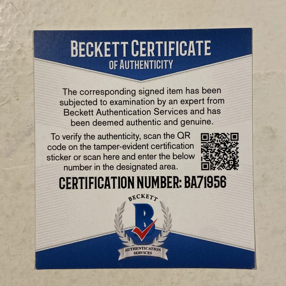 Tim Hudson Firmado Rawlings 2014 Serie Mundial Béisbol Beckett Certificado Gigantes Foto 2 de 4