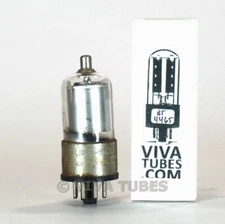 Tests NOS Tung-Sol (Vintage) USA 6K7GT Silver Plate Rusty Base Vacuum Tube