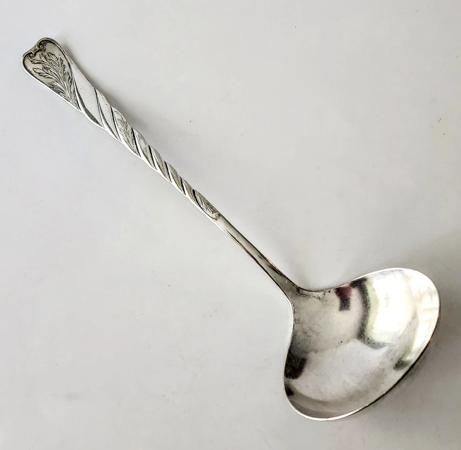 Antique Reed & Barton 1888 Solid Silverplate Soup Ladle Le Louvre Pattern