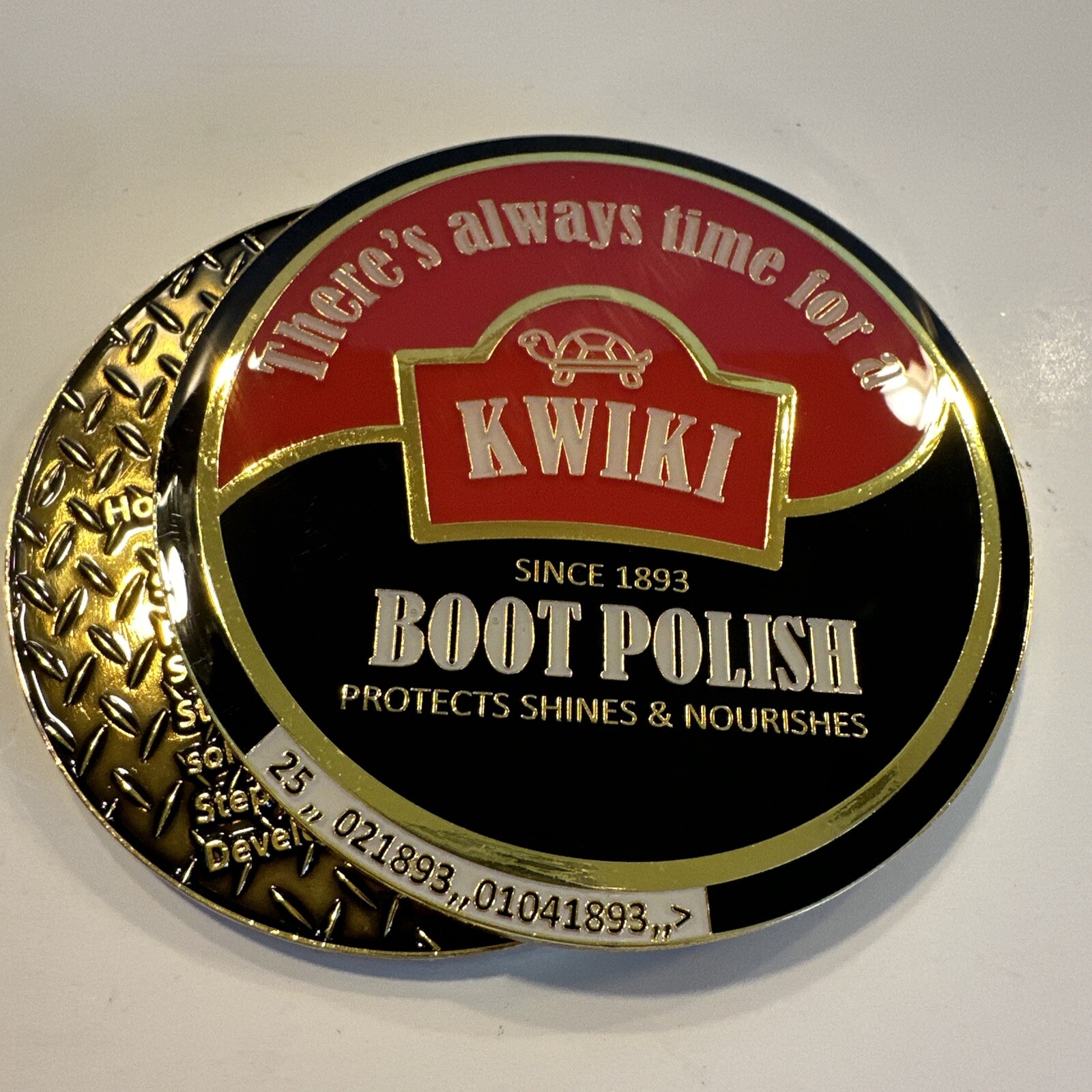 Us Navy Challenge Coin Kwiki Boot Polish / Chiefs Mess / Cpo-image