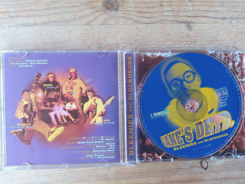 JANE`S DETD. - BLEENIES AND BLOCKHEADS - CD 1998 - GRATISVERSAND - Bild 2 von 2
