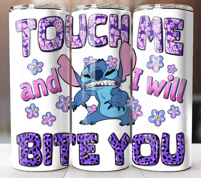 Touch Me & I Will Bite 20oz Tumbler Insulated Stainless Travel Mug Cup Straw Lid