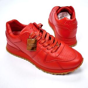 all red louis vuitton sneakers