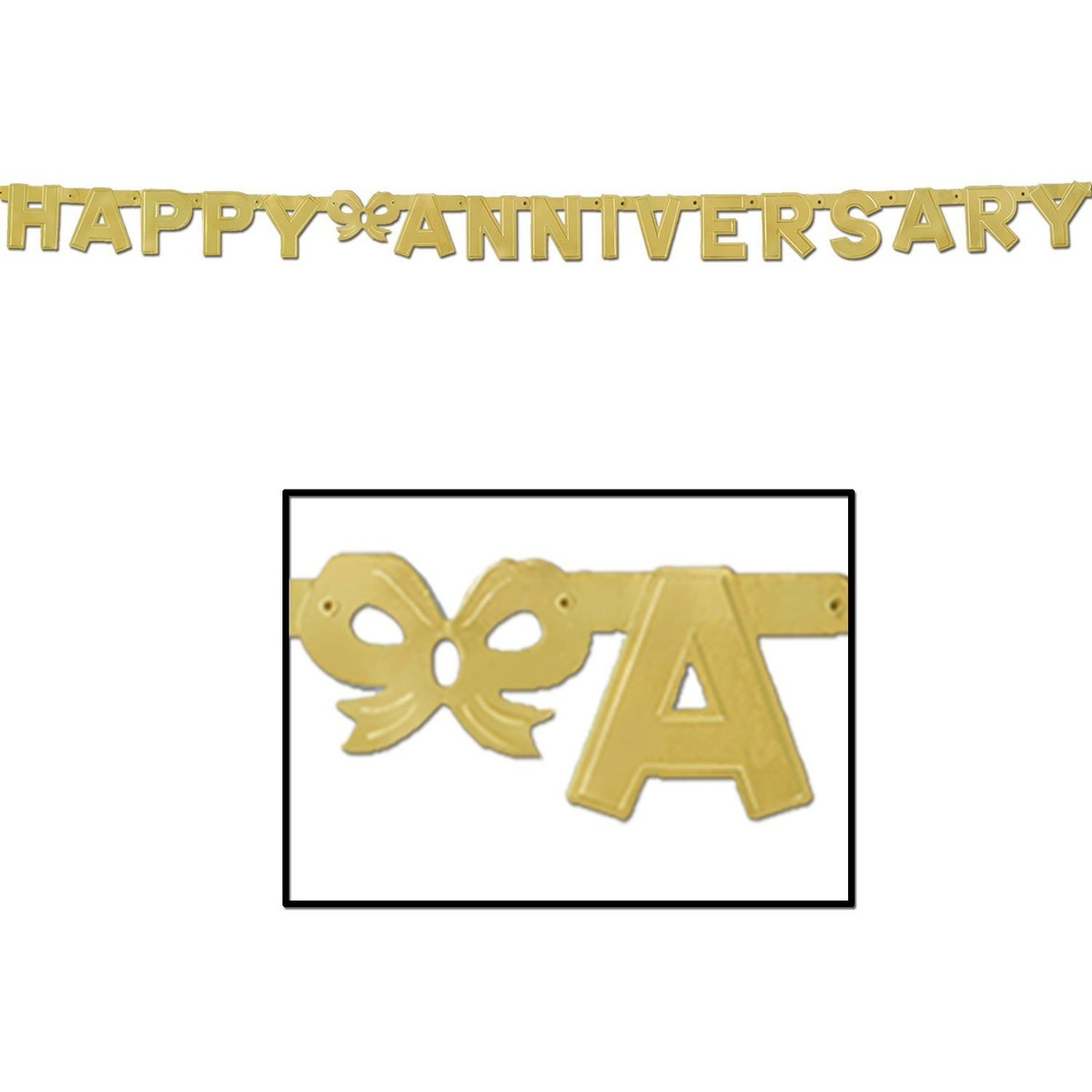 Happy Anniversary Banner Printable Flat Vector Banner Or Frame With