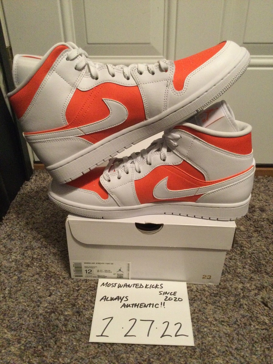 Size 12 - Air Jordan 1 SE Mid Bright Citrus W for sale online | eBay
