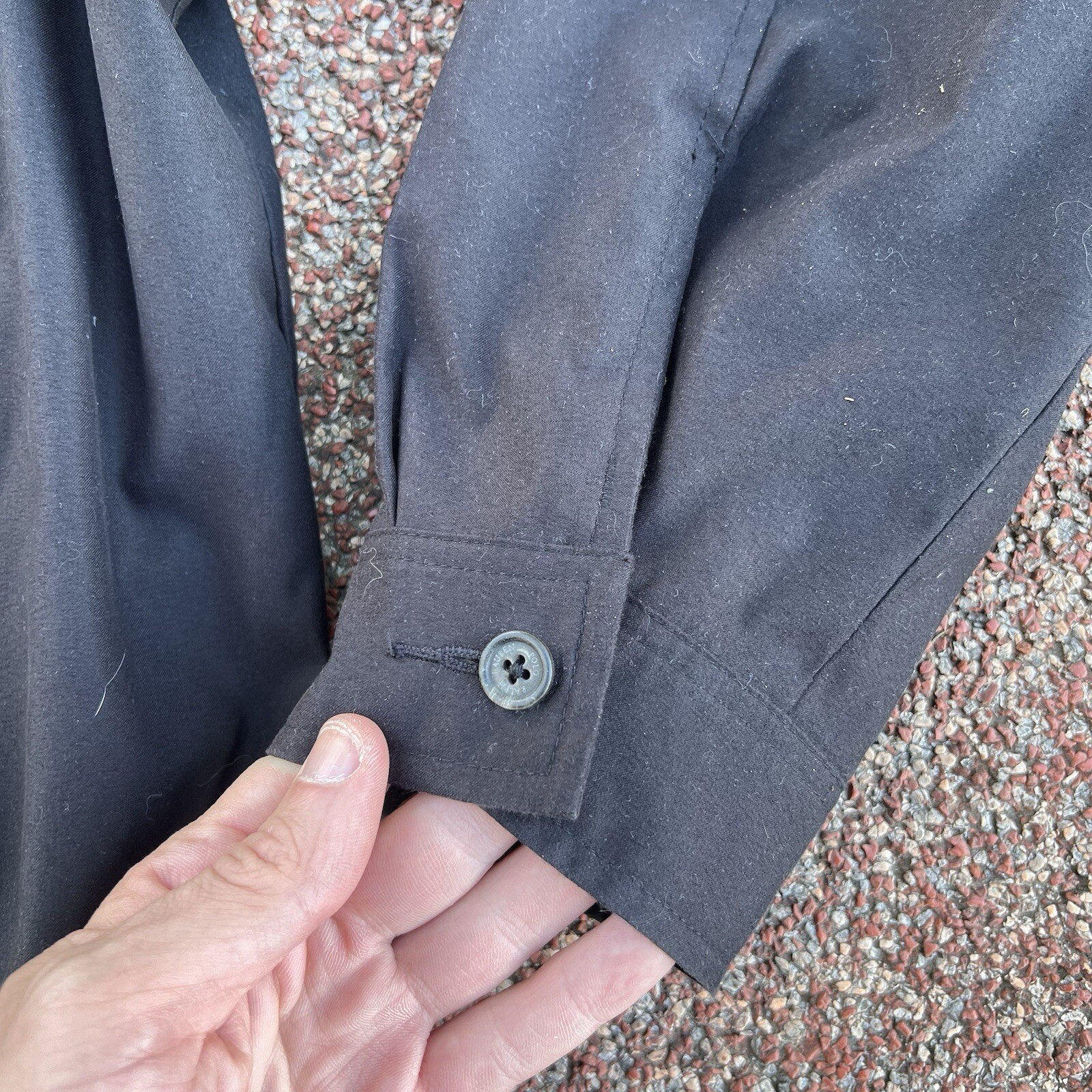 Vtg Polo Ralph Lauren Harrington Jacket Black Windbreaker Bomber XL Zip