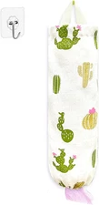 Plastic Bag Holder，Reusable Grocery Holder，Wall Mount Cactus 