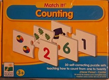 Match It Counting 30 Puzzle Sets Ages 3 by The Learning Journey EUC