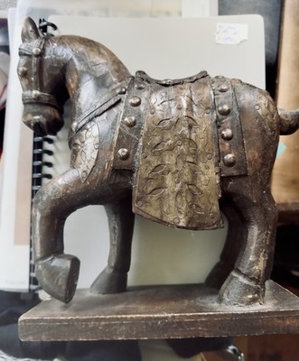 Metal Horse Statue Sculpture Animal Theme Decor Single Piece Art Ornament