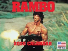 Rambo Calendar 2026 Official Merch Monthly Wall Calender 12 Month | American Mad
