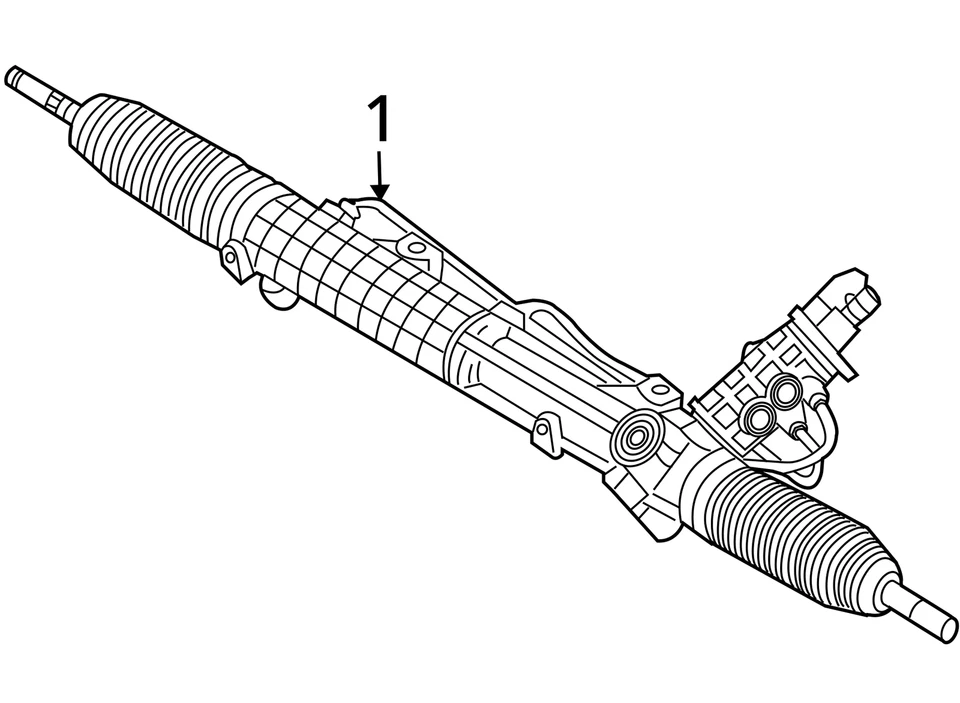 BMW 528i 2010 barra de engranajes de dirección y piñón OEM 100 k millas - LKQ436488243 Foto 4 de 4