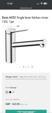 Hansgrohe Zesis M33 Kitchen Tap 150, 1 Jet Spray, chrome 